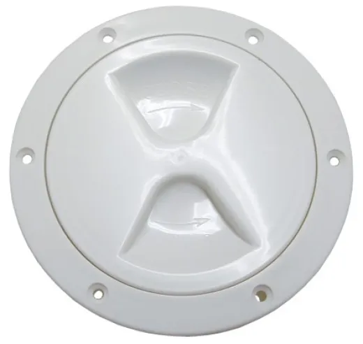 Inspektionsdeckel PP leichte Ausf.8 weiß
