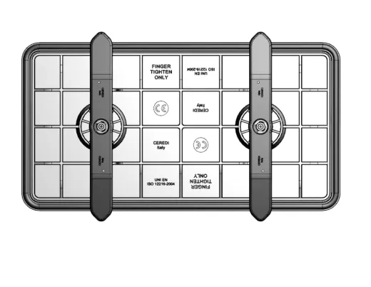 Inspektionsluke Nautylus Außenmaße 285x540mm; Weiß