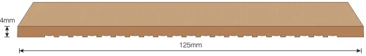 ISITEEK 125mm King Plank Retail Pack 0.25qm