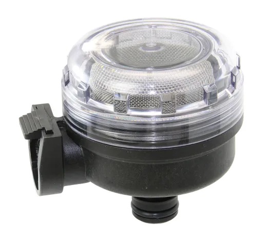 JABSCO Frischwasserfilter 90° Mesh 40 mit Steckanschlüssen