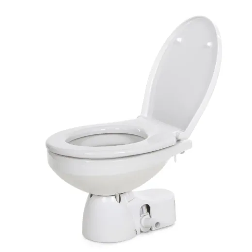 Jabsco Quiet Flush E2 (12V, Normal mit SC-Toilettensitz, Wasserdrucksystem (Magnet), 375 x 480 x 365 mm, 17.5 kg)