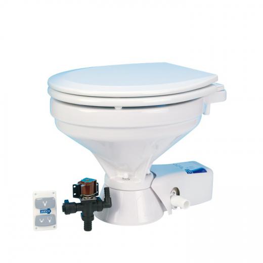 JABSCO Quiet Flush Toilette, kompaktes Becken 12V