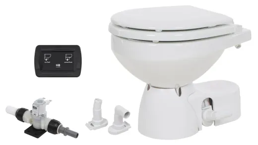 JABSCO Toilette Quiet Flush E2 Standardgröße 24V, Magnetventil, Soft-Close