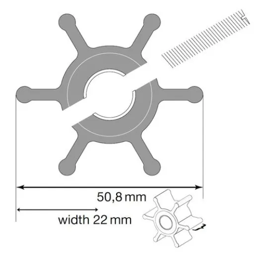 Johnson Impeller für F4 Pumpe MC97EPDM