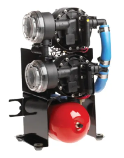 Johnson Pump Aqua Jet Duo Druckwassersystem Wps 10.4, 24v/200w, 36l/Min, Max. 2.8bar, Stahlkessel 2l