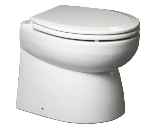 Johnson Pump Aquat Silent Premium-Electric Toilette, Niedriges, Gerades Modell, 24v/10a, 385x365x455mm