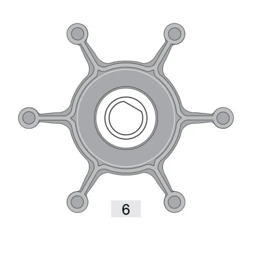 Johnson Pump Impeller 824P1 voor F4B11 Ultra Ballast