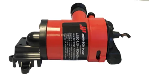 Johnson Pump Low Boy Bilgepumpe (Cartridge Typ) L550, 12v/3a, 50l/Min, Schlauchanschluss 3/4"