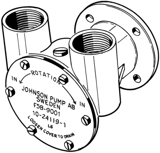 Johnson Pump Selbstansaugende Bronzene Kühlwasser-Impellerpumpe F5b-9 (Dtn, Nanni Mercedes)