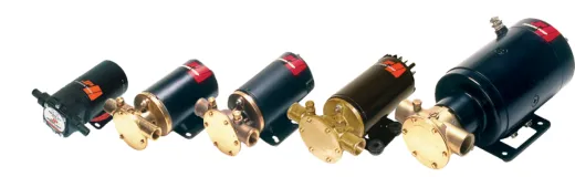 Johnson Pump Selbstansaugende Mehrzweckpumpe F38b-19, 12v, 35l/Min, Anschluss 1" Schlauch & 1/2" Bsp