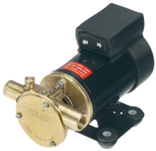Johnson Pump Selbstansaugende Ölwechselpumpe F3b-19, 12v, 21l/Min, 3/8" Bsp, Mit Umkehrbarem Schalter