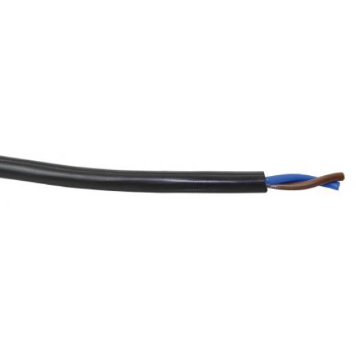 Kabel H05VV-F flexible 2x1.5mm² blau/braun 100m