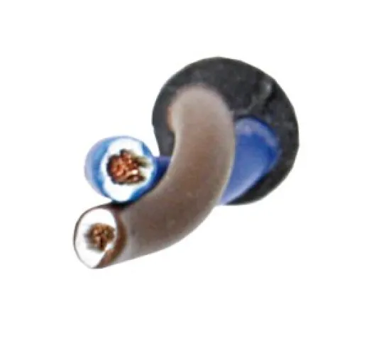 Kabel H05VV-F flexible 2x1.5mm² blau/braun 10m