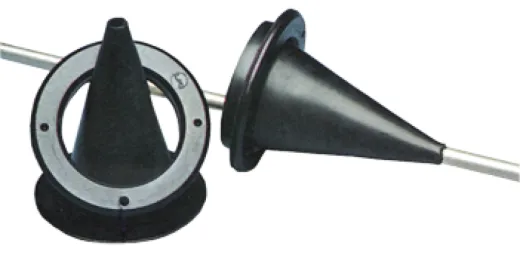 Kabeldurchführung/Balge Mit Rubbermanchet, Bohrloch Ø70mm, Aussenmaß Ø90mm