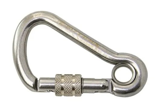 Karabinerhaken 80mm SCREW-Lock Edelst. 1.4401