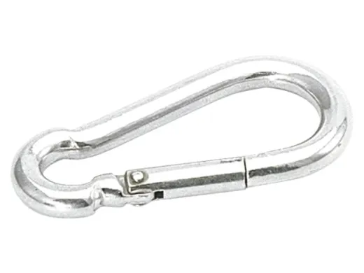Karabinerhaken mit Knick 50mm Bul