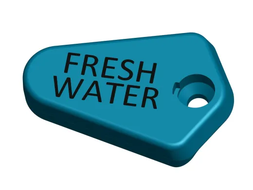 Kennzeichner groß Wasser Einlass