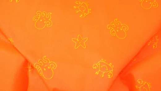 Kinderfeststoffweste CE100N 15-30kg Orange