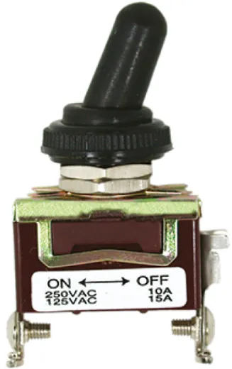 Kippschalter, 10A, 2-Posities, A=28mm, B=14mm, C=18mm