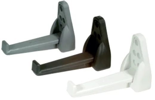 Klappbare Kunststoff-Fußstützen Mast Step, Max. 140kg, Schwarz