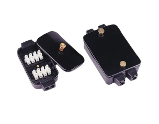 Klemmenbox, Wasserdichtes Bakelit, 2x4 Anschlüsse, 127x66x45mm