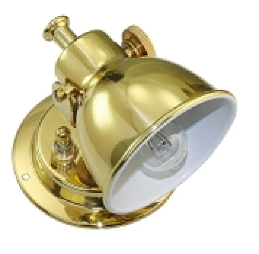 Kojenleuchte DE LUXE Messing lackiert 75mm 5W/21W