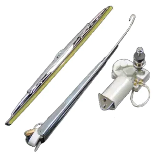 Kompletter Scheibenwischer Satz, Modell 'Charly', Verstellbarer Einzelarm Mit Flat Blade Wischerblatt