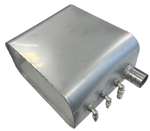 Kraftstofftank Niro 21l, 300x200x350mm Mit Geschweißte Fittings