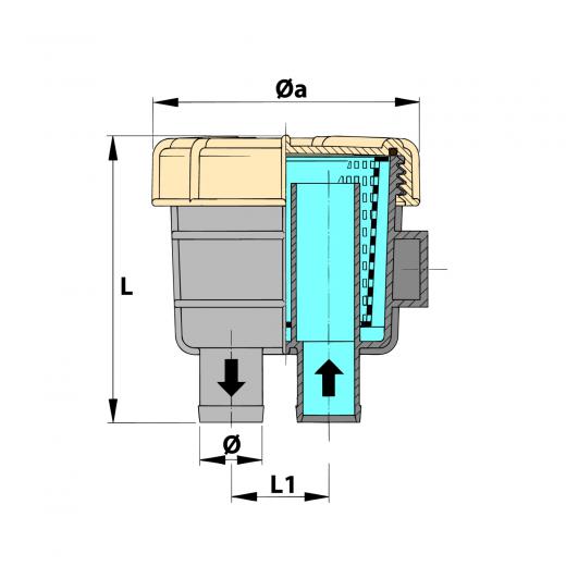 Kühlwasserfilter FTR140 13mm