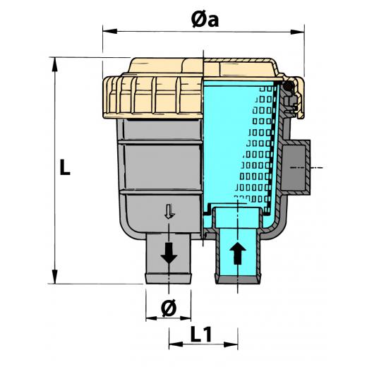 Kühlwasserfilter FTR330 13mm