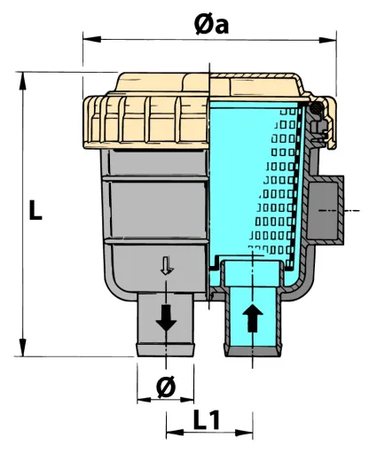 Kühlwasserfilter FTR330 32mm