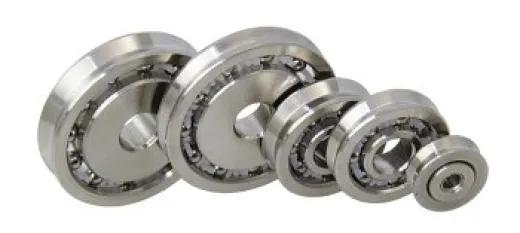 Kugellagerrolle Edelstahl 25x6mm - 8mm Achse