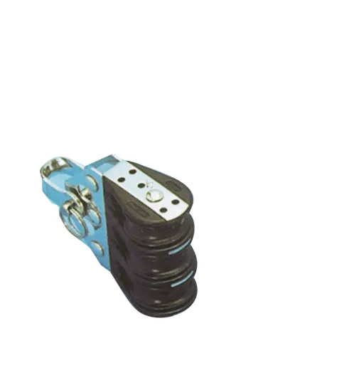 Kunststoff Dreischeibenblock, 8mm, Kugellager 28mm, Arbeitslast 150kg, Bruchlast 750kg