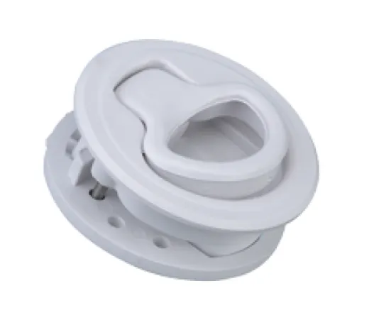 Kunststoff Einlaßgriff Für Luken Und Türe Ohne Schloß, Ø60mm, Lochmaß Ø50mm, Schwarz