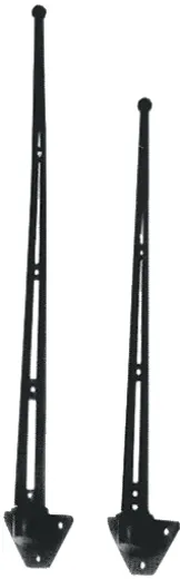 Kunststoff Flaggenstock, L=350mm, Mit Geradem Fuß, Für Schlauchboote, Satz 6 Stück