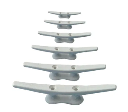 Kunststoff Klampe, Weiß, L=60mm (Lochabstand: 19mm)