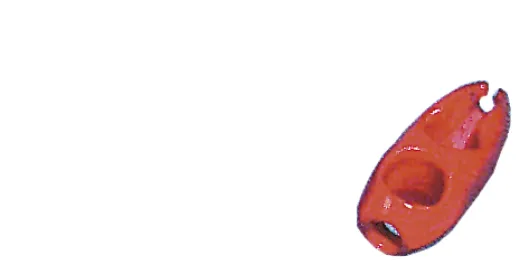 Kunststoff Klemme Für Gummiseil Ø8mm, Rot