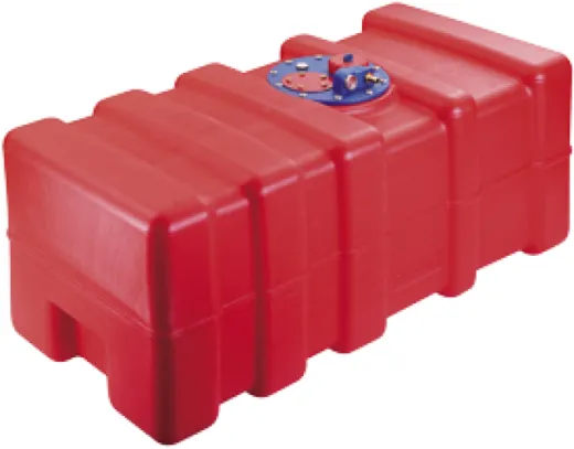 Kunststoff Kraftstoffeinbautank 91l, 910x300x410mm (Lxbxh) Mit Flanschplatte