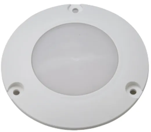 Kunststoff Led-Deckenleuchte, Ø106,7mm, Einbau, 12v/2w, Led 5x 5ø, Warm White, Ip67