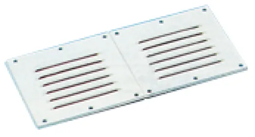 Kunststoff Lüftungsgitter, 255x115mm, Weiß