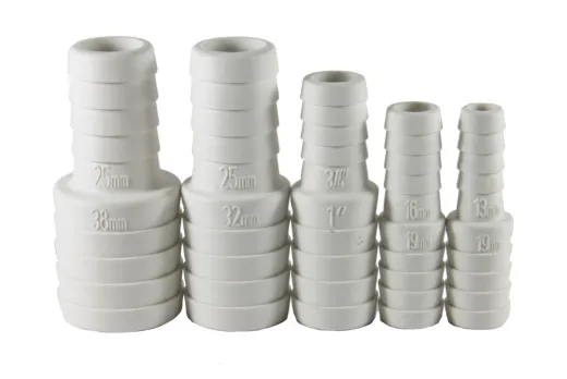 Kunststoff Schlauchreduzierstück, Ø19x16mm, Weiß