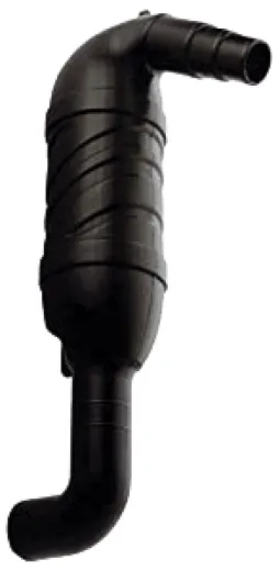 Kunststoff Schwanenhals 180°, Schlauchanschluß Ø40/45/50mm