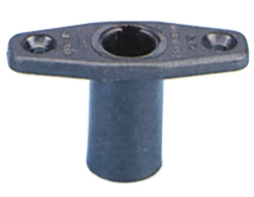 Kunststoff Tülle, Zum Einstecken, Ø17mm, Schwarz