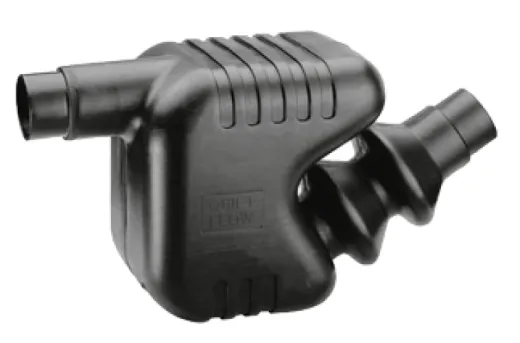 Kunststoff Wassersammler/Schalldämpfer, Schlauchanschluß Ø75/90mm, Inhalt 33l, Kapazität 150ps