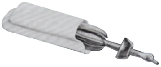 Kunststoff Winchkurbel- Oder Faltankerhalter, L=300mm, Weiß