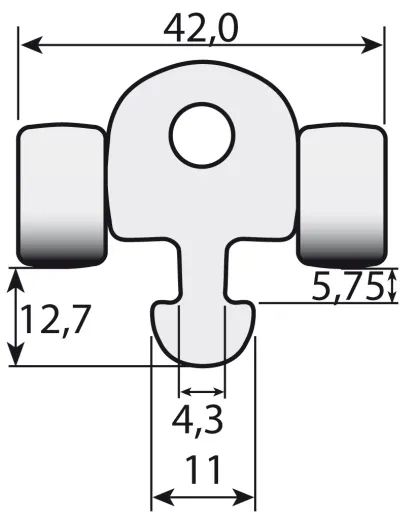 Lattenrutscher für Rutgerson Lattenspanner