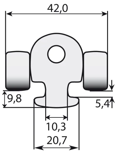 Lattenrutscher für Rutgerson Lattenspanner