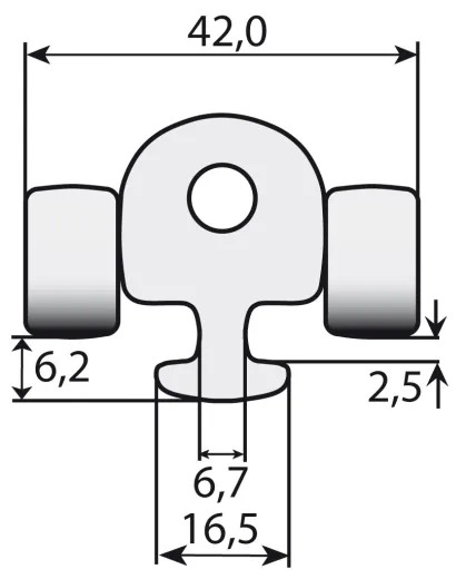 Lattenrutscher für Rutgerson Lattenspanner