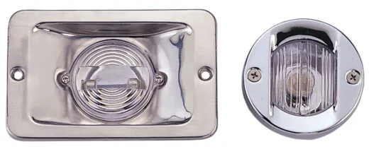 Led-Hecklicht, Rund, 8-30v/1w, 135°, Led 1x 1w, Niro Gehäuse, Klare Linse