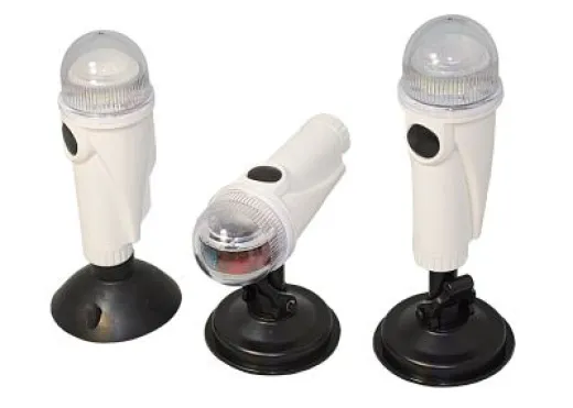 LED Nav-Licht Signal weiß m. 645mm Mast anschraub.